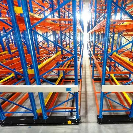 Material Rack Automated Storage Electric Mobile Racking System Mobile Shelving