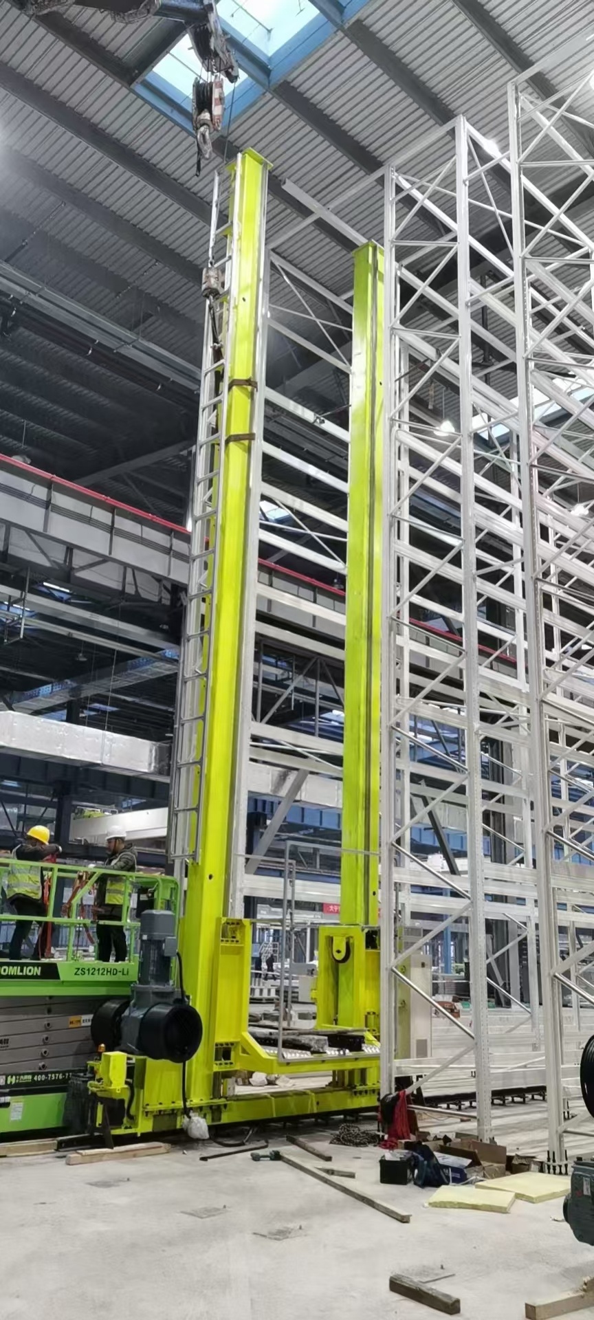 OEM ODM Warehouse Storage Single Column Pallet Stacker Crane for Automatic Warehouse Racking Storage System