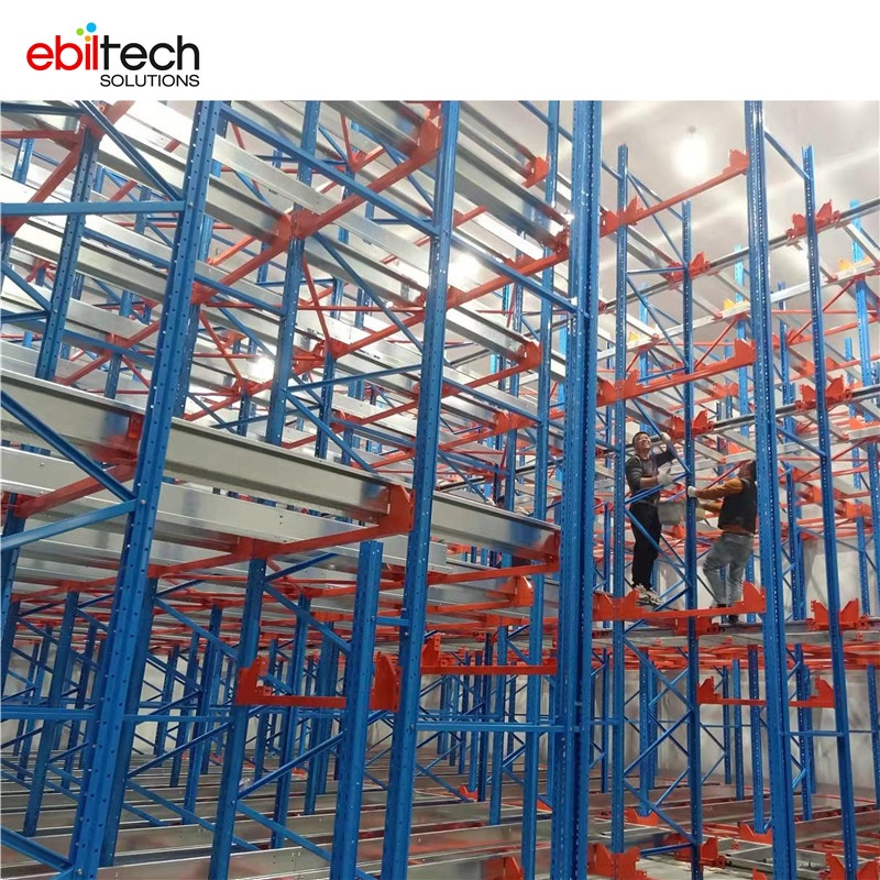 ASRS Four-Way Shuttle Heavy Duty Steel Warehouse Storage Higher Automation for Shuttle Racking
