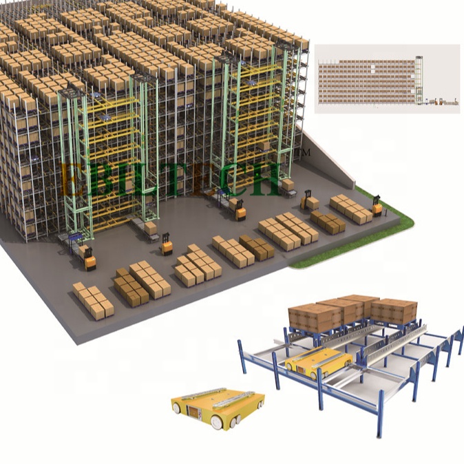 Save Labor Cost 60% 5 Layer Steel Corrosion Protection Warehouse ASRS Automated Retrieval System