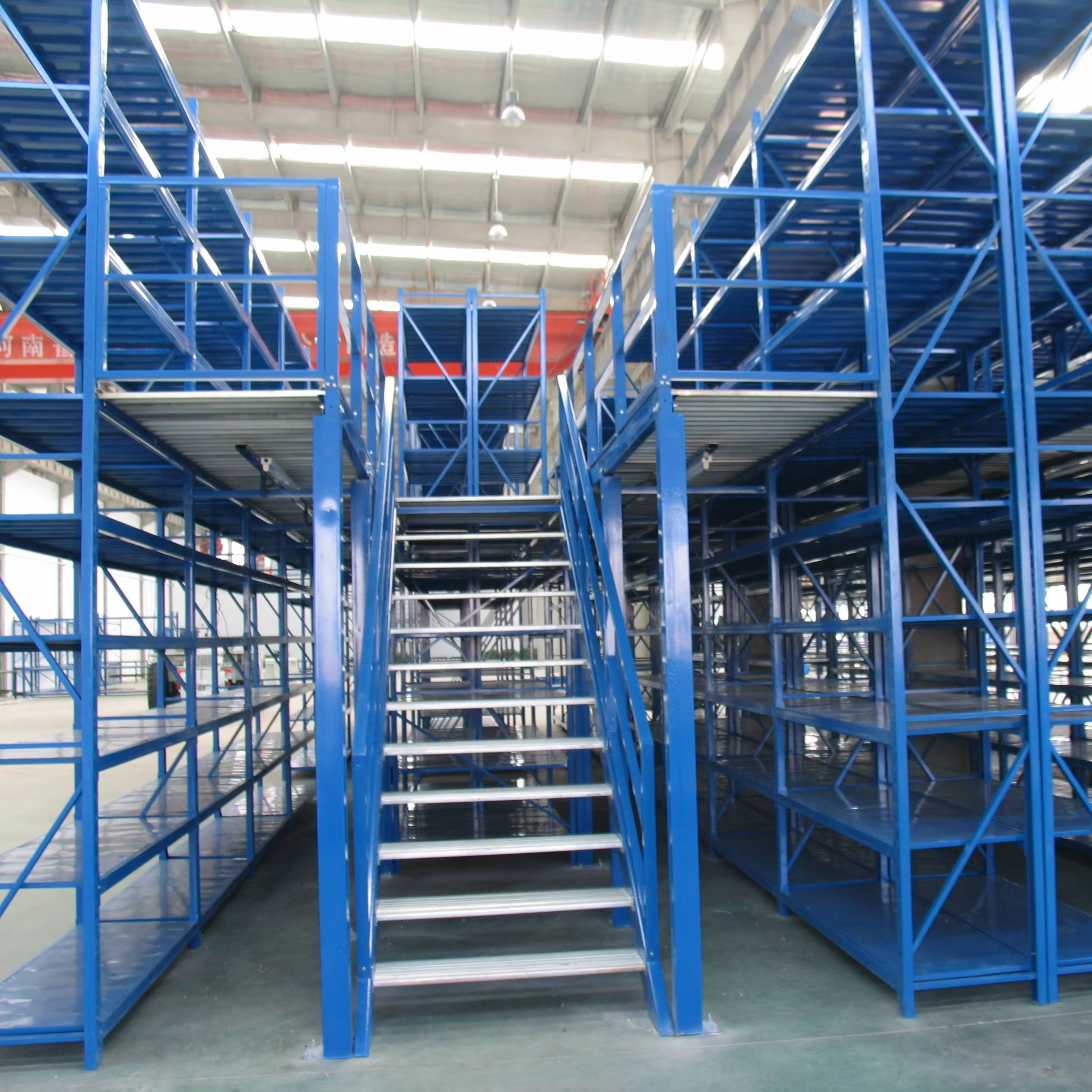 Multi-tier Industry Warehouse Racking Steel Mezzanine Floor Stacking Racks & Shelves