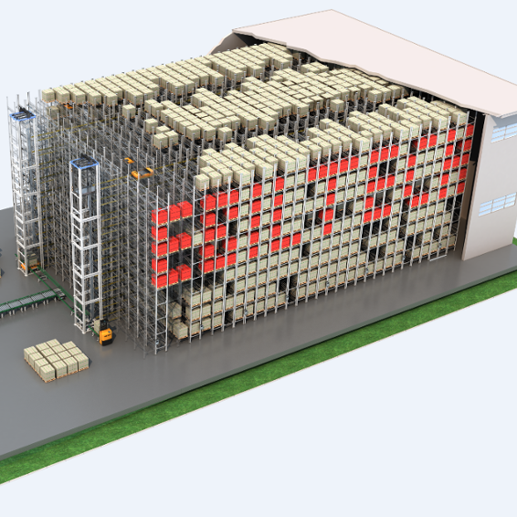 EBILTECH EBIL-ZMC Pallet Shuttle Rack System by Shuttle Satellite Cars High-Capacity 160m/min 380V Automatic Racking Warehouses