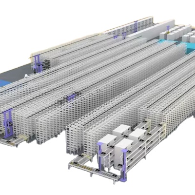 Automatic Warehouse Van Pallet Racking Retrieval Racking ASRS System