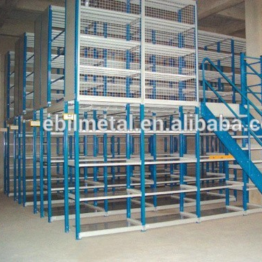 Ebilmetal Steel Structure Mezzanine Floor, Attic Shelf Adjustable Steel Shelving Storage Rack Shelves for Warehouse