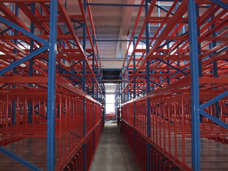 2-3 Levels Heavy Duty Mezzanine Racking, Steel Mezzanine Floor Warehouse Shelf Platform