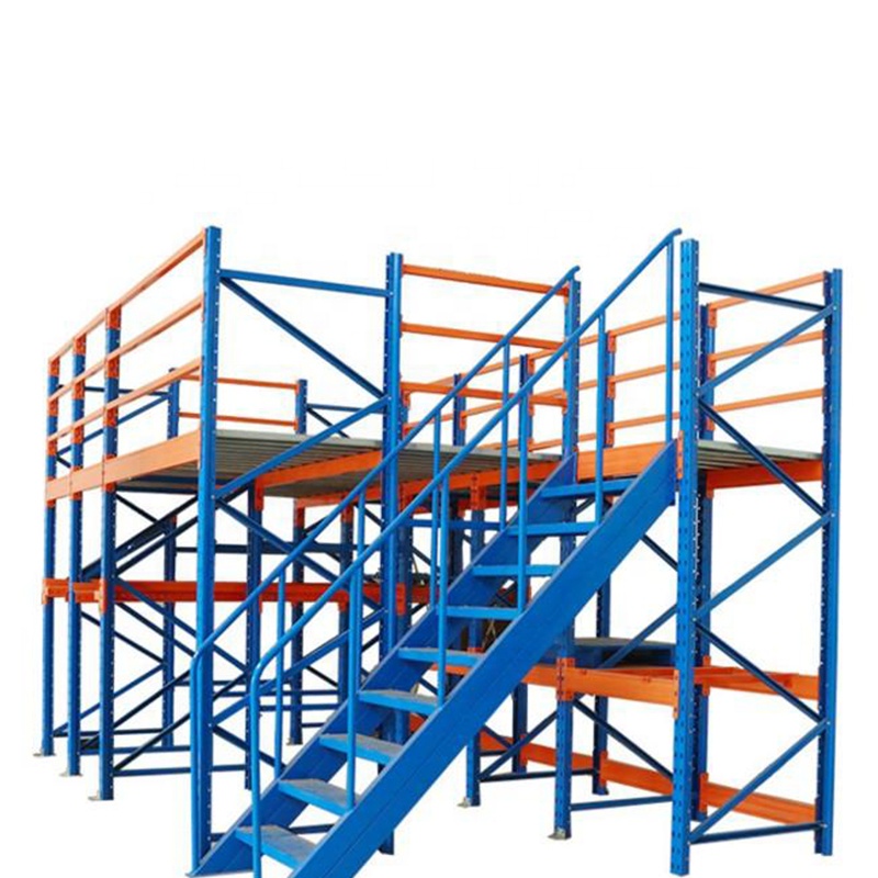 Cheap Price Powder Coating Steel  2-3 Levels Heavy Duty Mezanine Racks for Warehouse Storage