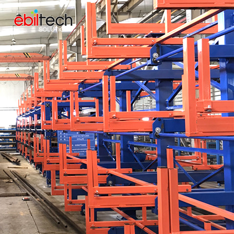 Roll Pipe/Tube Multi-Layer Custom Steel Cantilever Rack System CE Certified Powder Coated 1000kg/arm Capacity for Industrial Use