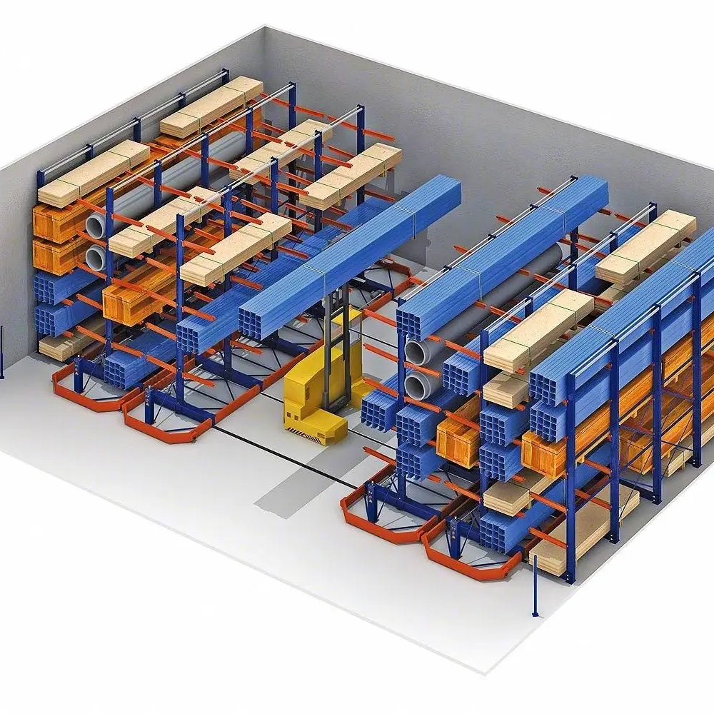 Automated Mobile Storage System Pallet Racks Electric Movable Racking Electric Movable Rack