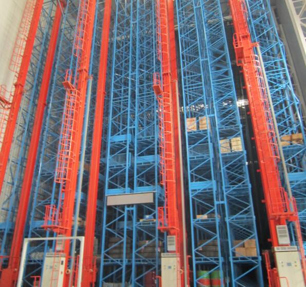 Warehouse Automatic Storage Retrieval System (ASRS) Robotic Steel Racking with CE Certification and Corrosion Protection