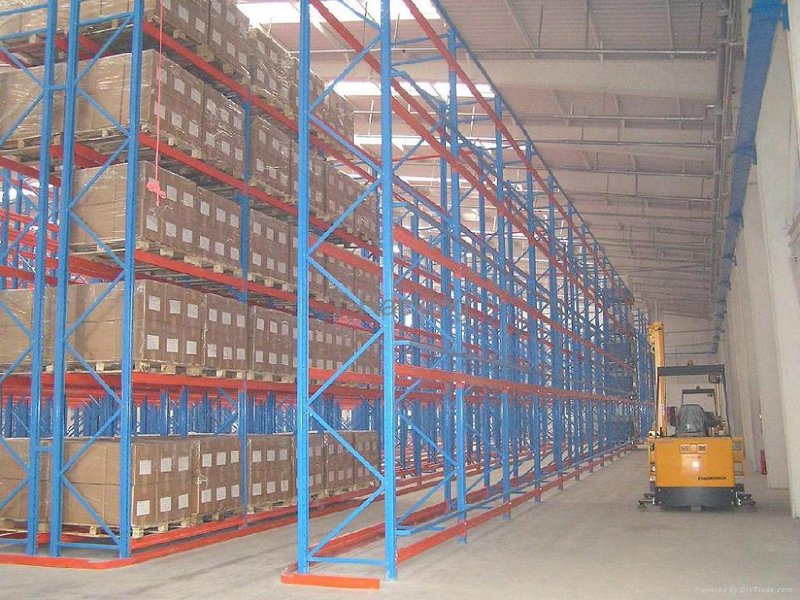 Steel Iron Heavy Duty Corrosion Protected 5 Layer Warehouse Stacking Rack Durable Pallet Storage Organization Scalable System