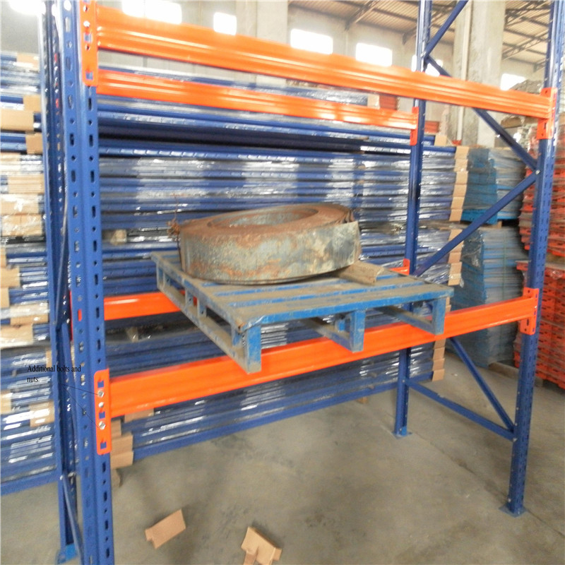 Custom Dimensions Q235B Heavy Duty Power Coated Bolted Structure Metal Storage Pallet Racks Upright 1000KG+ Capacity for Sale