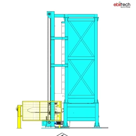 Long Bars Heavy and Untypical Goods Storage Sheet Metals and Long Goods Are Stored Automated Sheet Metal Storage Tower