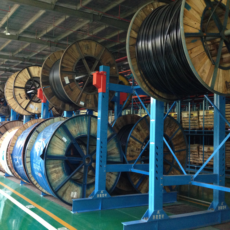 Warehouse Storage 5 Layer Steel Cable Rack Drum Cradle Racking System with Corrosion Protection