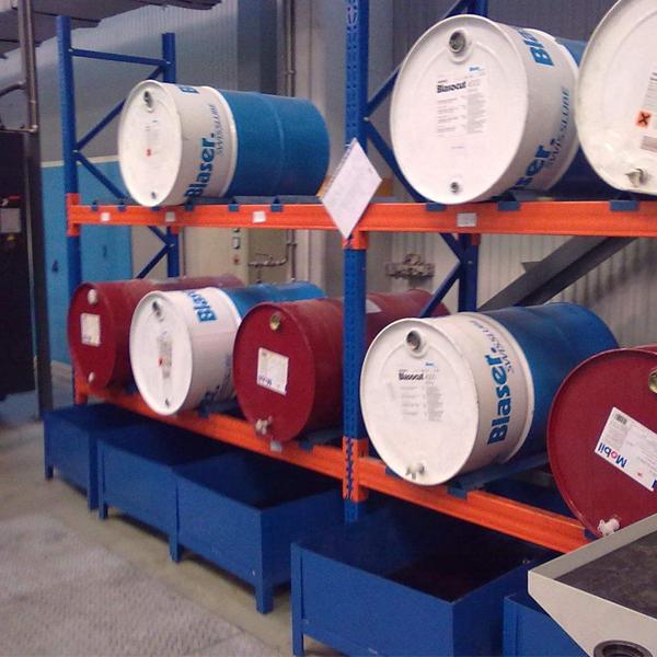 Adjusted Heavy Duty Drums Racks with Drip Trays