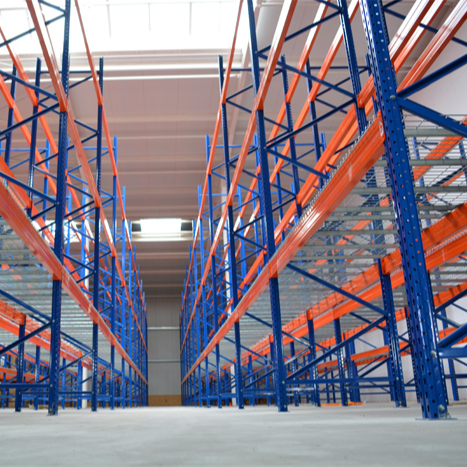 Heavy Duty Industrial Warehouse Steel Teardrop Beam Pallet Racking Selective Corrosion Protected Rack