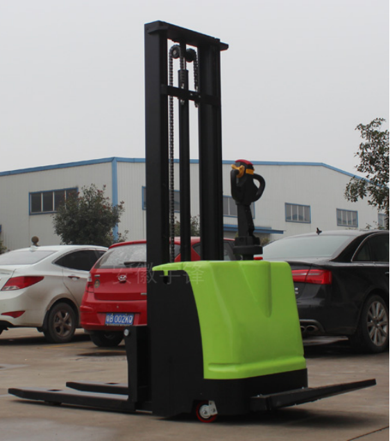 EBILETAH Electric Pallet Stacker AGV Forklift Truck with Vision Navigation PU Tires 3000mm Lifting Height for Warehouse Storage