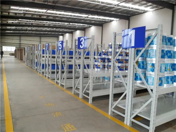 800kg Per Layer Medium Duty Steel Selective Pallet Rack CE Certified Corrosion Protection Powder Coated/Galvanized Long Span