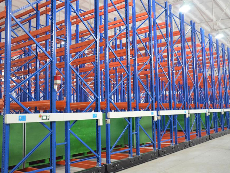 EBILTECH Heavy-Duty Automated Electric Mobile Racking System Mobile Pallet Racking for Storage