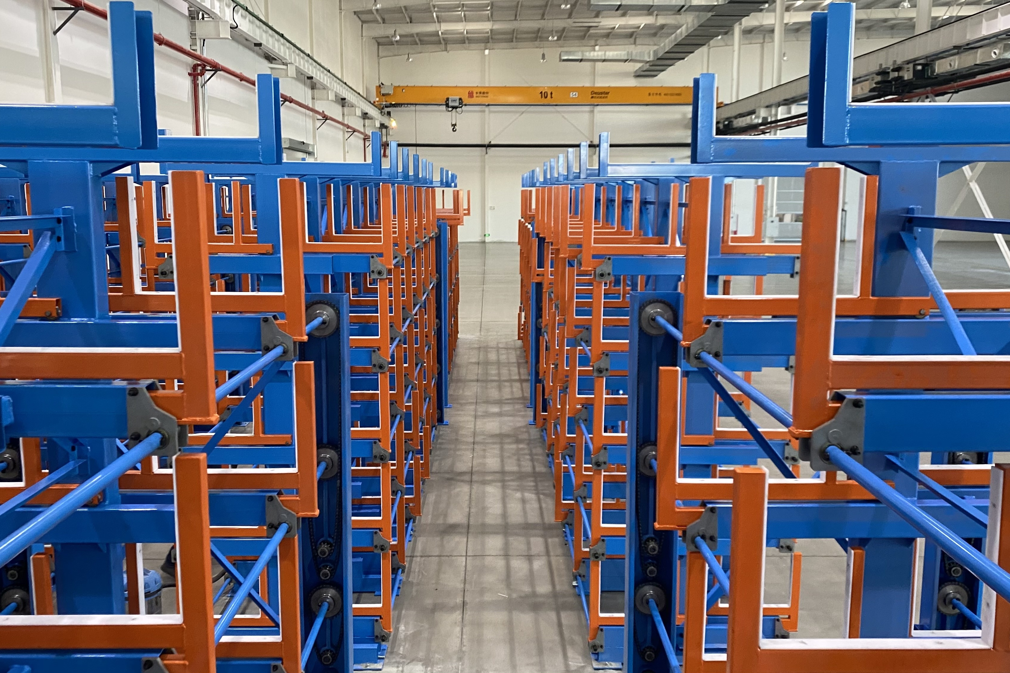 Telescopic Cantilever Racks Redefine Steel Tube Racking Systems CE Certification Powder Coated Finish Corrosion Protection