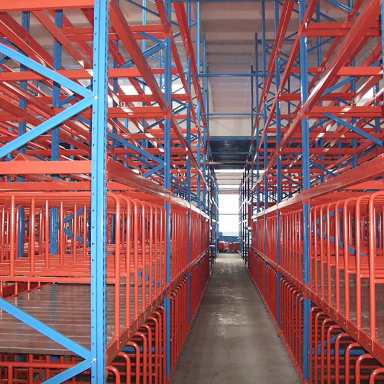 China Factory EBILMETAL Customized Steel Mezzanine Rack 200-500KG/SQM Capacity CE Certified Powder Coated