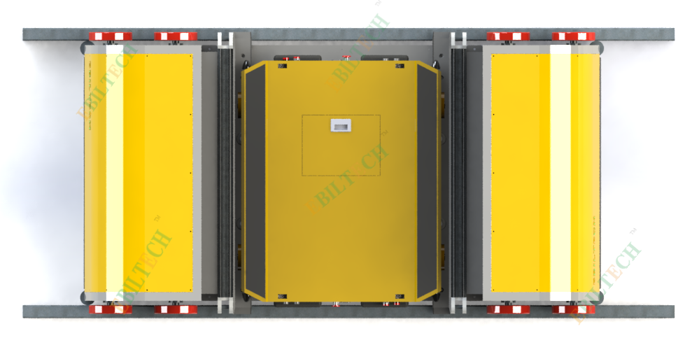 EBILTECH EBIL-ZMC Pallet Shuttle Rack System by Shuttle Satellite Cars High-Capacity 160m/min 380V Automatic Racking Warehouses