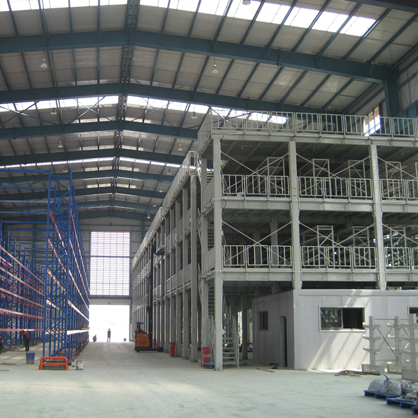 Ebilmetal EBIL-GLHJ 2-3 Layer Steel Mezzanine Floor Rack Corrosion Protection Galvanized Powder Coated Finish ISO9001/CE