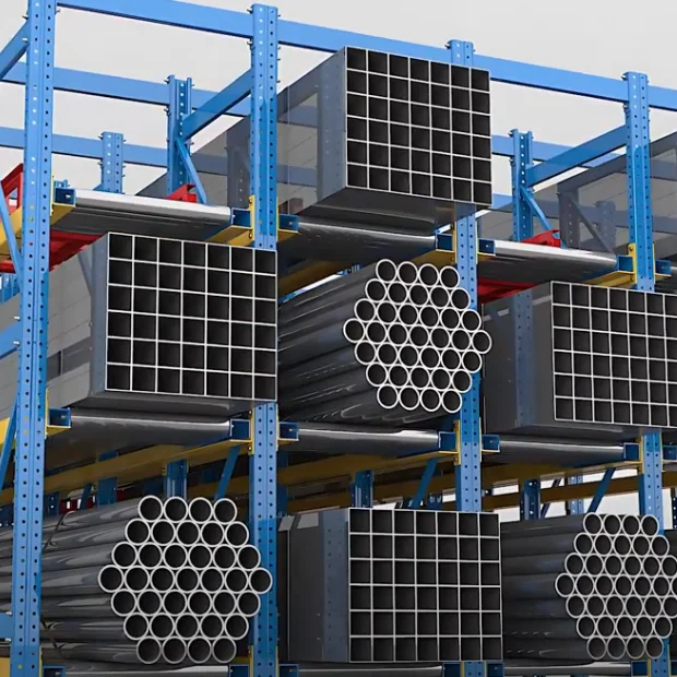 Steel Heavy Duty Industrial Pipes Bars Flat Bars Angles Roll Honeycomb Rack Corrosion Protection CE Certified EBILTECH EBIL-CLR