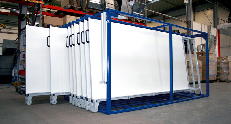 OEM and ODM Sheet Metal Rack Compart Vertical Roll Out Glass Rack