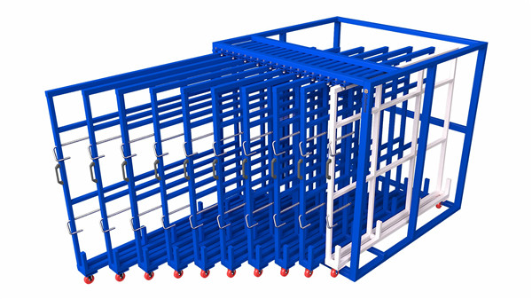 Vertical Roll Out Sheets Rack Storage Racks Drawer Racking Roll Out Vertical Sheet Metal Rack  for Sheets Storage