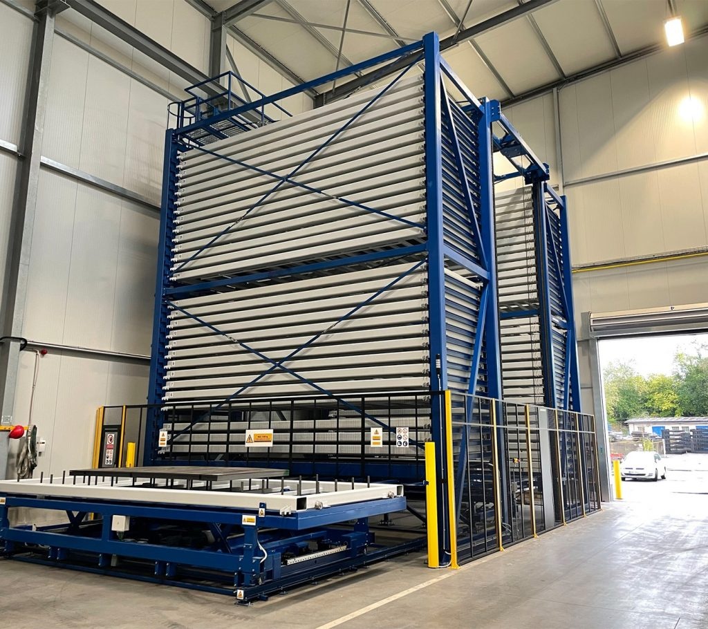 Hot Sale Steel Automatic Metal Sheet Rack with High Load Capacity and Corrosion Protection for Vertical Storage of Metal Sheets