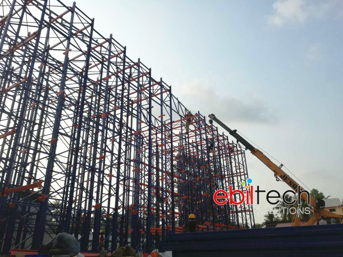 EBILTECH Automated Clad-rack Warehouse Construction Rack Clad Building Commercial Heavy Duty Rack Assited System