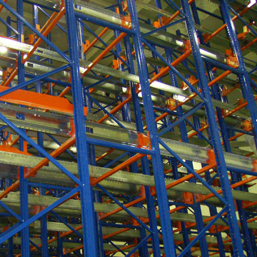 EBILTECH Industrial Steel Forklift Drive-in Pallet Rack System with Corrosion Protection CE Certified for Warehouse Storage