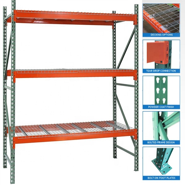 Adjustable Teardrop Pallet Rack USA Racking System Manufacturer Steel Material with Corrosion Protection