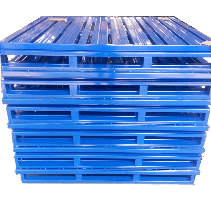 Euro Steel Pallet Custom Size for Pallet Rack System Sale Load 500-3000kgs Powder Coated/Galvanized ISO9001 Certified