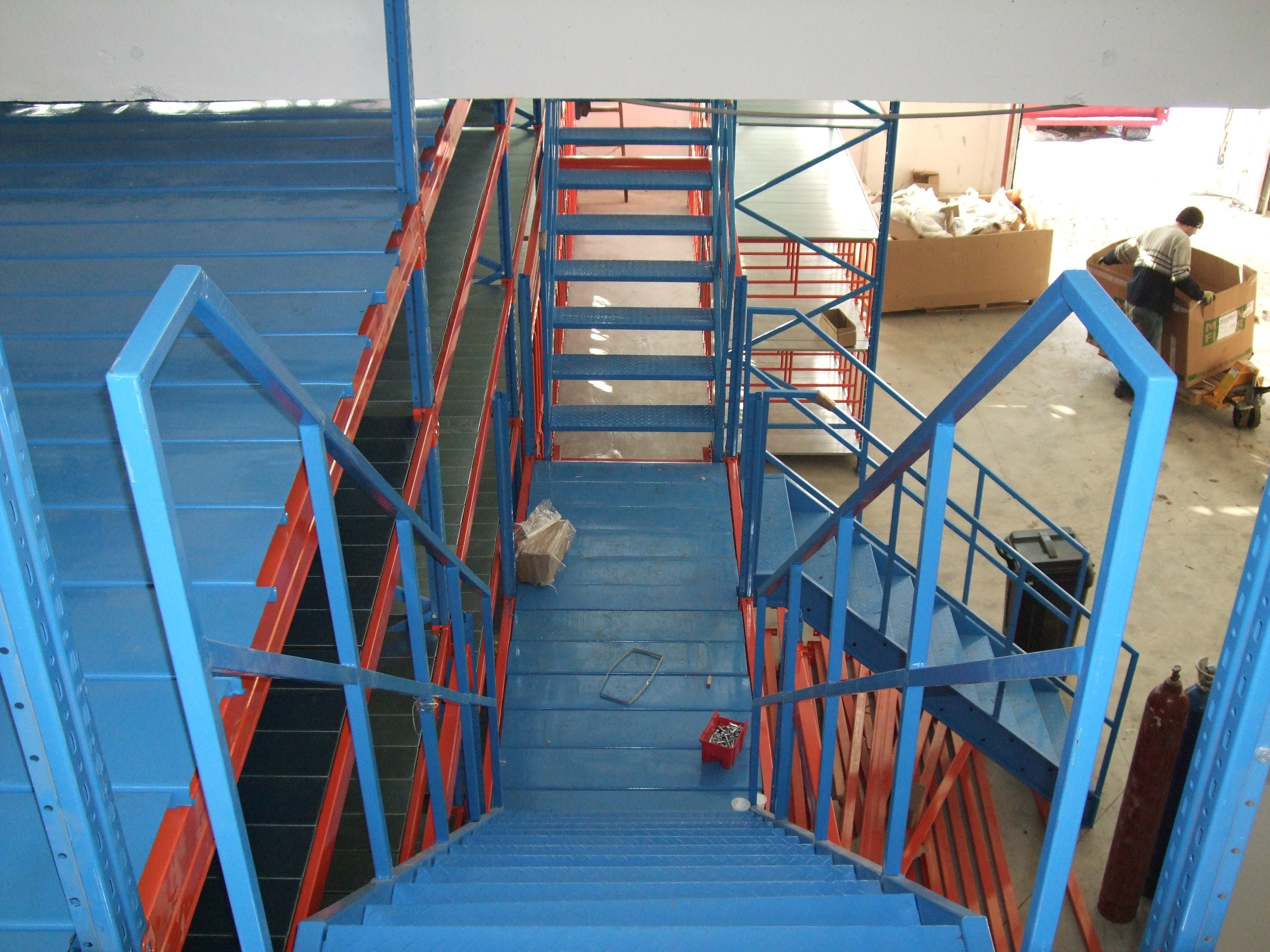 EBILMETAL Manufacture Factory Customized Mezzanine Floor Racking Industrial Steel Platform Rack for Warehouse Storage