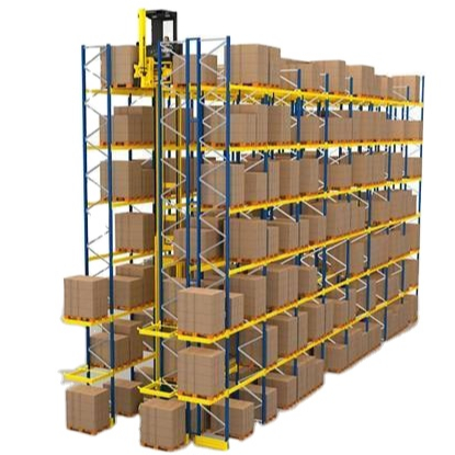 Heavy Duty Metal Pallet Racking for Very Narrow Aisles Optimizing Forklift Space Saving Width