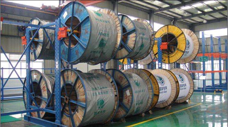 5-Layer Industrial Cable and Wire Spool Storage Racking Steel Rack with Corrosion Protection for Industrial Use