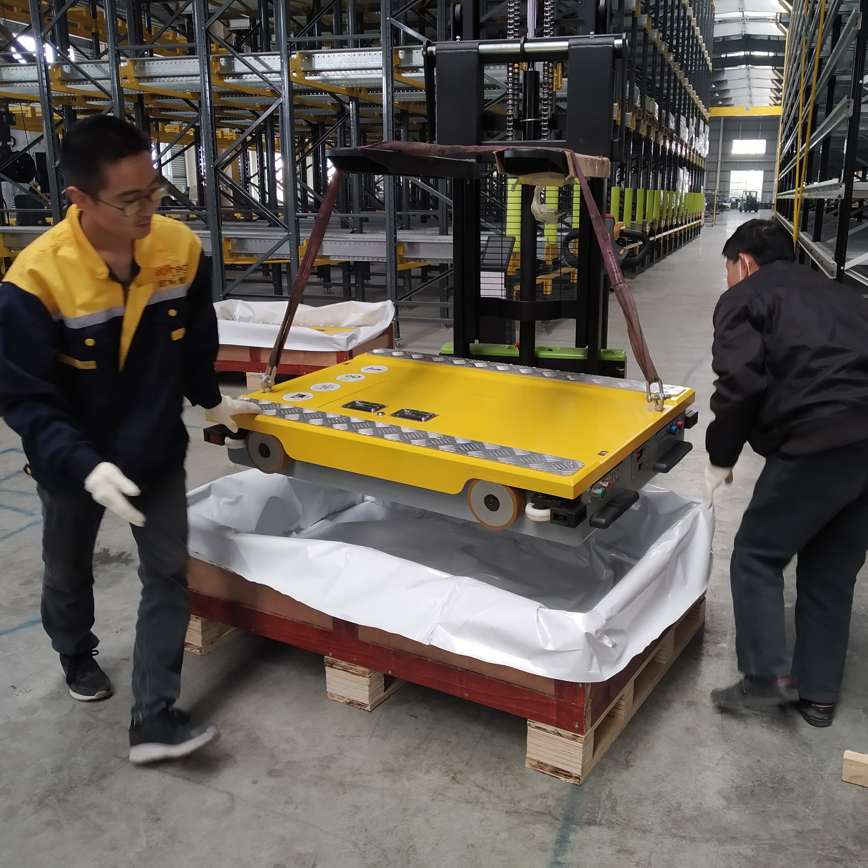 EBILTECH EBILTECH-RS Automated Retrieval Pallet Shuttle Rack Powder Coated Finish Corrosion Protection Customizable Layers High