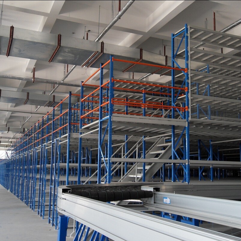 EBILMETAL Manufacture Factory Customized Mezzanine Floor Racking Industrial Steel Platform Rack for Warehouse Storage