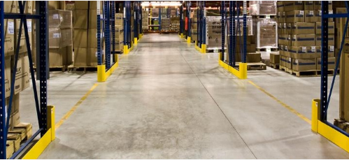 Plastic Column Guard Heavy Duty Safety Protector for Pallet Rack Protection From Forklift Damage at the End of Aisles