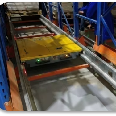 Radio Shuttle Storage System for Pallet Racks, Fast In/Out Inventory