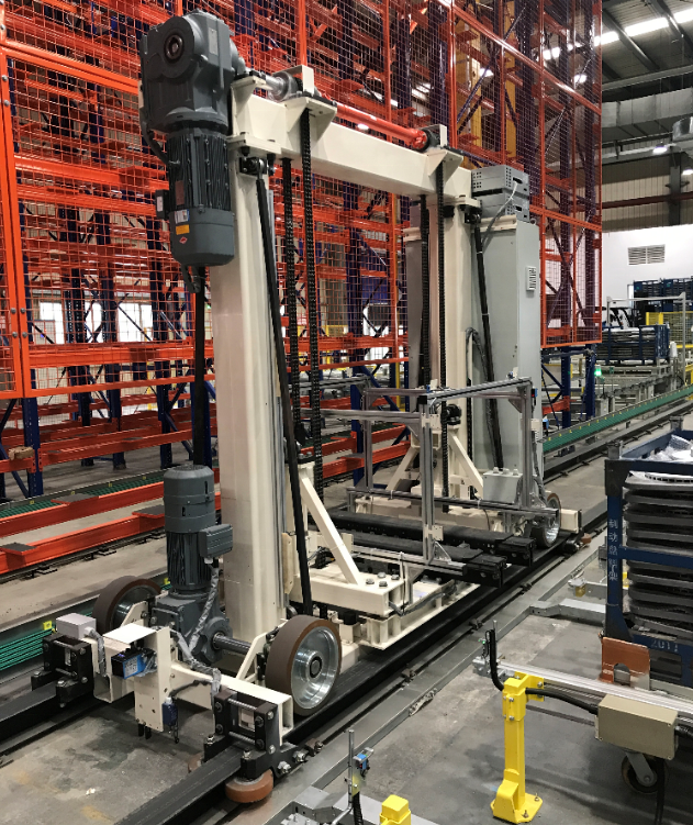 OEM EBILTECH EBIL-ZMC Heavy Duty Miniload Stacker Cranes 180m/min Travel Speed for Automatic Warehouse Racking Storage System
