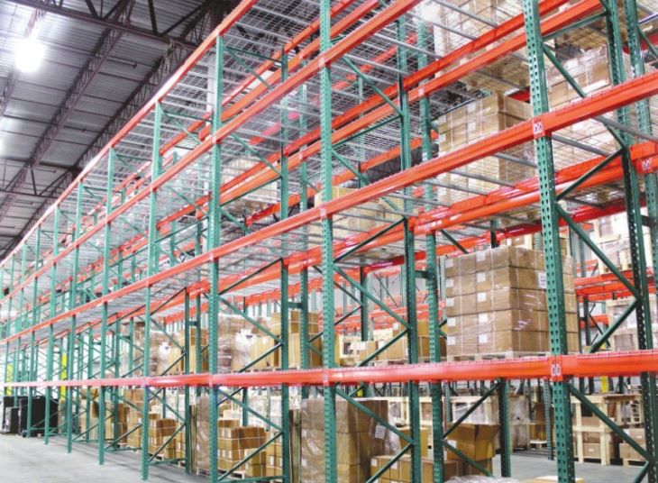Selective Steel Pallet Rack 5 Layer Heavy Duty Powder Coated Industrial Warehouse Storage Rack