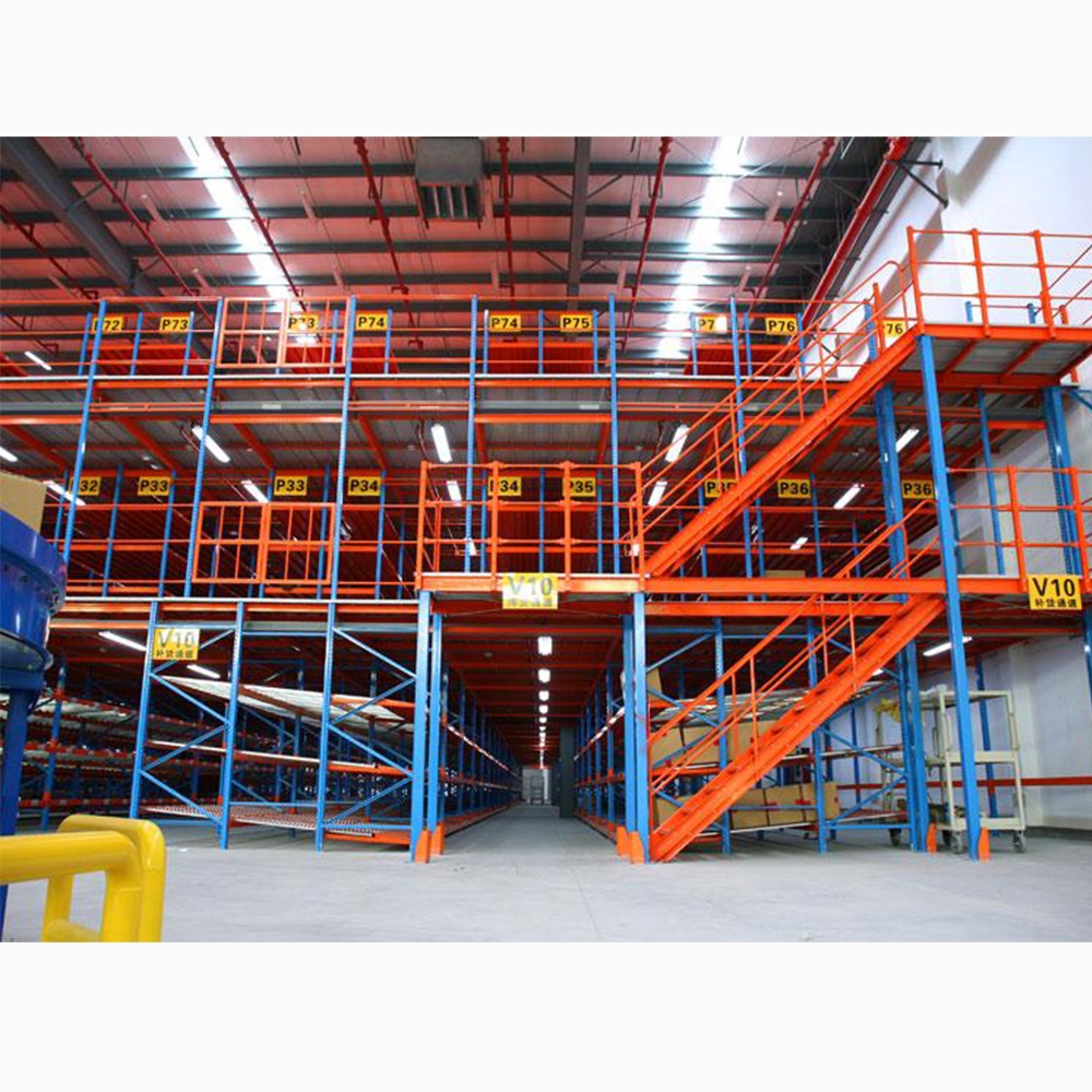 EBILMETLA Industrial Steel Storage Attic Loft Garret Mezzanine Rack Mezzanine  Floor Racking Attic Storage Rack