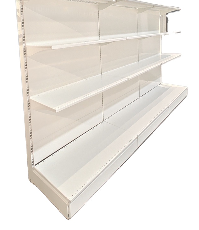 Heavy Duty Double-Sided Metallic Medium Light Display Rack Freestanding Supermarket Shelving Epoxy Powder Coating Quick