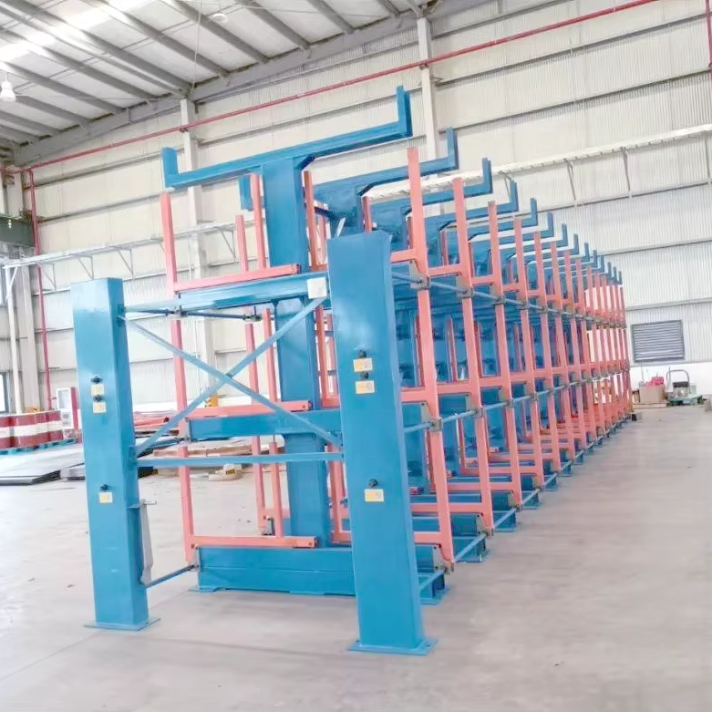 Telescopic Cantilever Racks Redefine Steel Tube Racking Systems CE Certification Powder Coated Finish Corrosion Protection