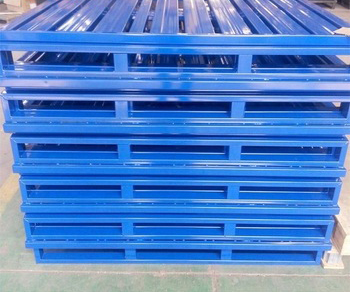 EBILMETAL Heavy Duty Galvanized Steel Pallets with Powder Coated Finish Customized Size High Load Capacity for Storage Cages