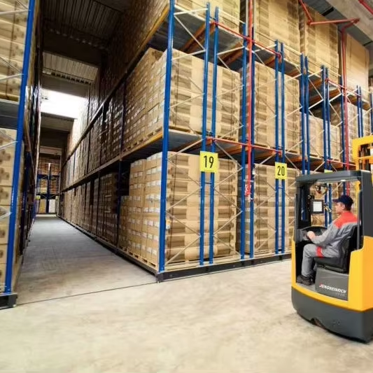 EBILTECH Heavy-Duty Automated Mobile Storage System Electrically Operated Mobile Shelves