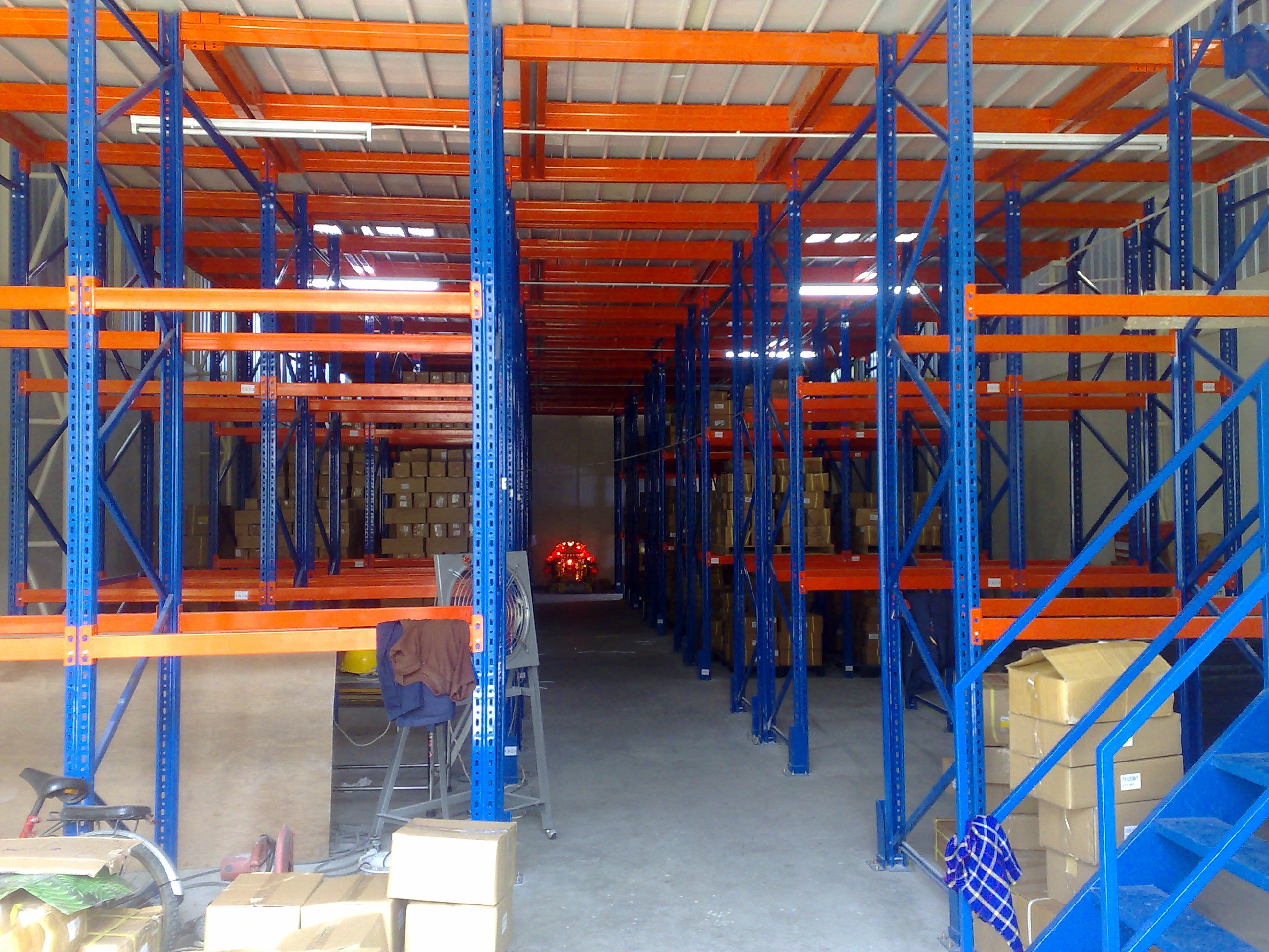 2-3 Levels Heavy Duty Mezzanine Racking, Steel Mezzanine Floor Warehouse Shelf Platform