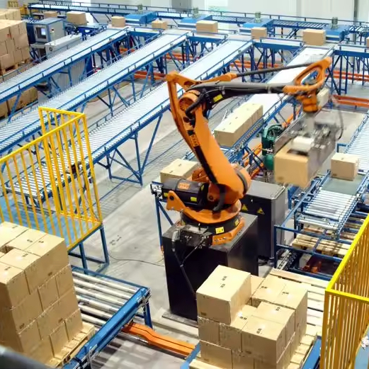 EBILTECH Customized ASRS Warehouse Logistics Center Conveyor System Chain Conveyor for Pallet Partially Assembled 1500kg